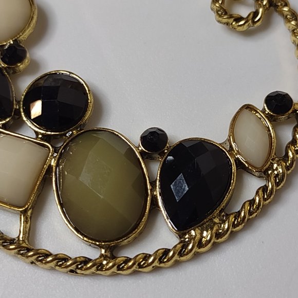 Heavy Metal And Plastic Large Dangle Earrings - Picture 4 of 14